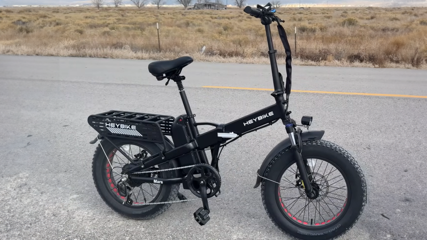 Discover the Heybike Mars 2.0: A foldable fat tire eBike with a 1200W peak power motor for unmatched acceleration and a range of up to 45 miles.