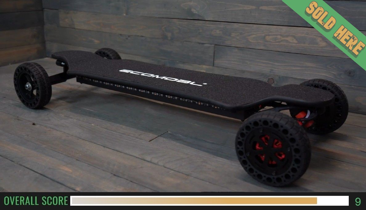 Super powerful and fast, smaller board for off-roading, decent for comfort and stability