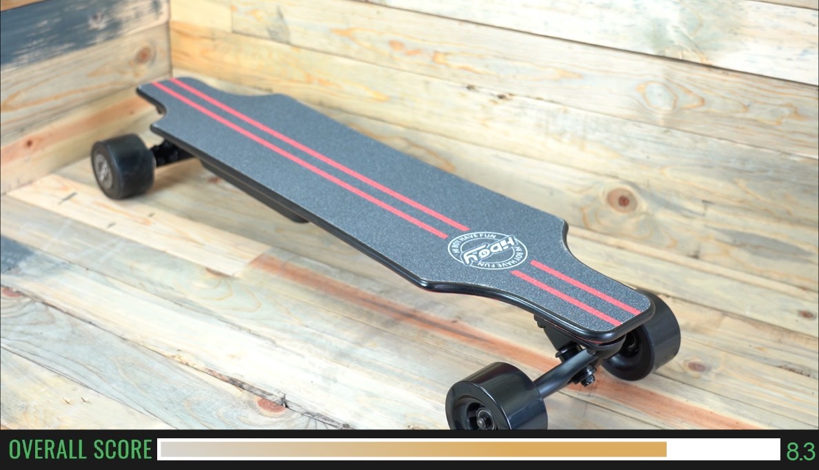 Very comfortable on most surfaces, long and stable, a good beginner board